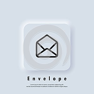 Email Icon. Open envelope. Newsletter logo. Email and messaging icons. Email marketing campaign. Vector EPS 10. UI icon.