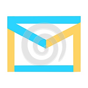 Email icon. Open envelope pictogram. Mail symbol, email and messaging, email marketing campaign for website design, mobile applica