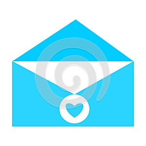 Email icon. Open envelope pictogram. Mail symbol, email and messaging, email marketing campaign for website design, mobile applica