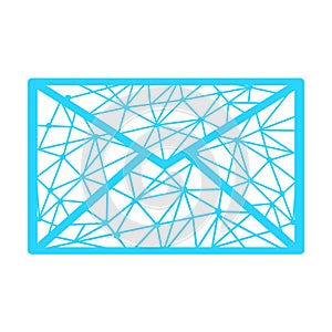 Email icon. Open envelope pictogram. Mail symbol, email and messaging, email marketing campaign for website design, mobile applica