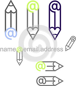 Email icon - pencil