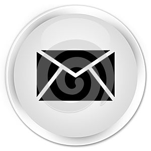 Email icon premium white round button