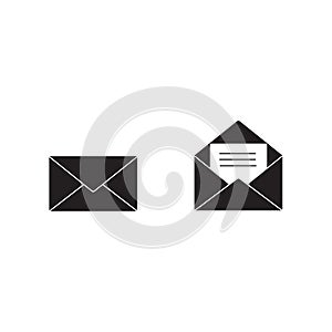 Email icon vector, Envelope sign, Mail symbol. Vector illustration