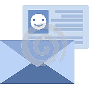 Email icon vector open envelop letter isolated