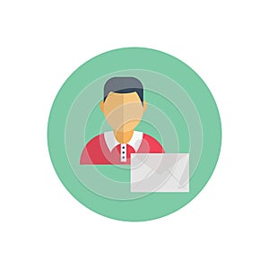 Email vector color flat icon