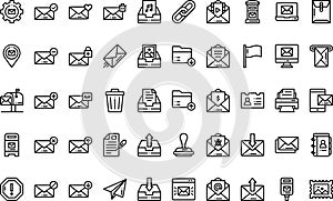 Email_ icons High-Quality Vector Icons Collection with Editable Stroke. Ideal for Professional and Creative Projects photo