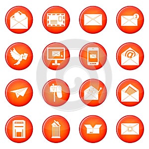 Email icons vector set