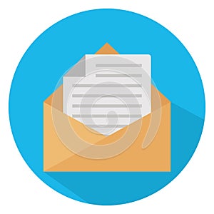 Email, inbox Color Vector icon which can easily modify or edit