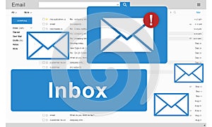 Email Inbox Electronic Communication Graphics Concept photo