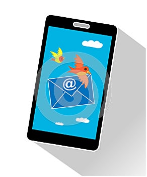 Email Internet on a mobile phone