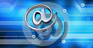 Email Internet Technology Background