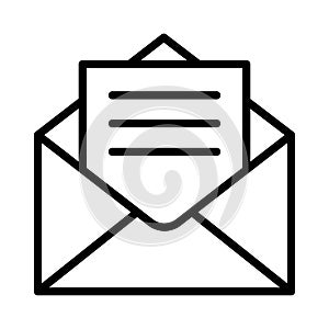 Email thin line vector  icon