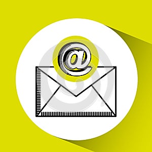 Email mail concept chat message icon