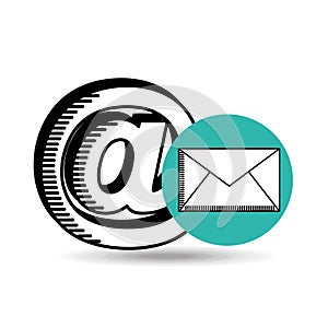 Email mail concept chat message icon