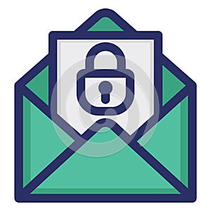 Email, mail Icon Isolated Vector icon which can easily modify or edit