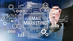 Email Marketing in Business Concept