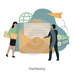 Email marketing concept