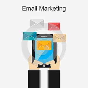 Email marketing concept illustration.