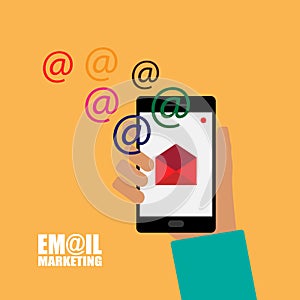 Email marketing illustration