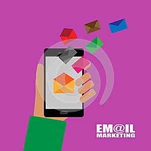 Email marketing illustration