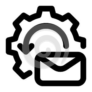 Email Autoresponder, Auto Reply Outline Icon