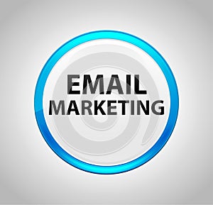 Email Marketing Round Blue Push Button