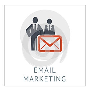Email marketing Simpel Logo Icon Vector Ilustration photo