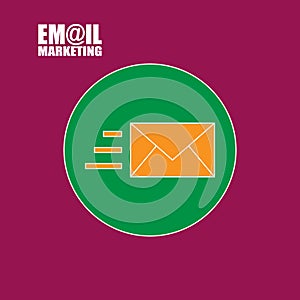 Email marketing vector icon