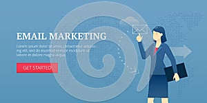 Email marketing web banner
