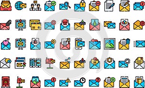 Email and message icons High-Quality Vector Icons Collection with Editable Stroke. Ideal for Professional and Creative photo