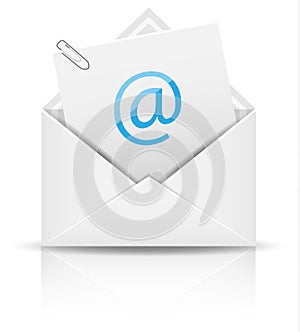 Email newsletter vector icon photo