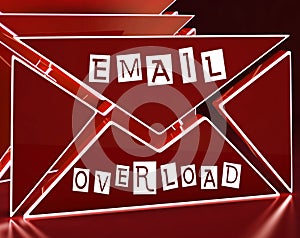 Email Overload Spam Communication Stress 3d Rendering