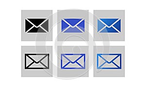 Email post line icon. Envelope Mail services. Contact message send address letter isolated flat vector illustration