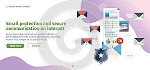 Email protection and secure communication on internet