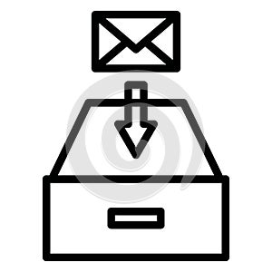 Email received Isolated Vector Icon which can easily modify