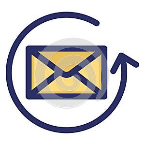 Email, refresh Isolated Vector icon which can easily modify or edit
