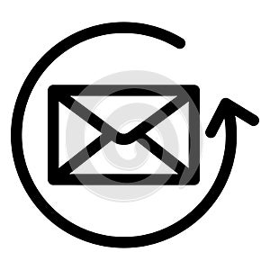 Email, refresh Isolated Vector icon which can easily modify or edit