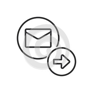 Email Send Icon - Message Forward Icon