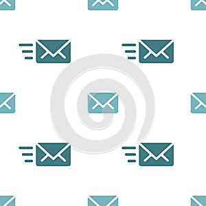 Email sending message seamless navy on white pattern background mail documentation message correspondence