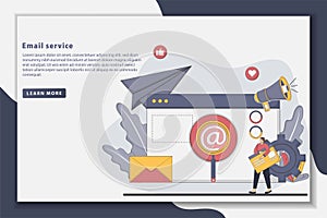 Modern flat style design illustration