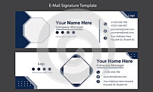 Email signature Template design and Creative Business Communication photo