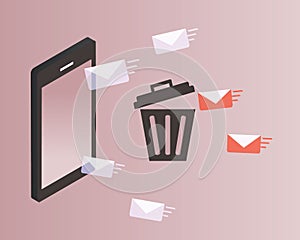 Email spam or junk mail is unsolicited messages sent in bulk by email