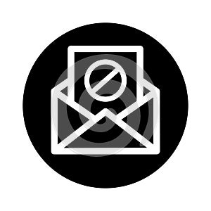 Email Spamming Icon, Spam mailing, wrong e-mail address