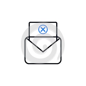 Email Spamming Icon, Spam mailing, wrong e-mail address icon