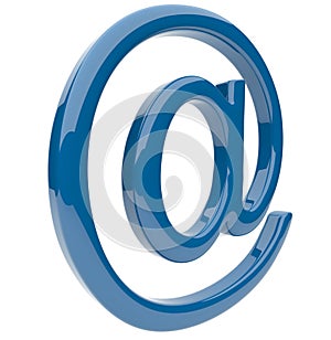 Email symbol 3D. Isolated