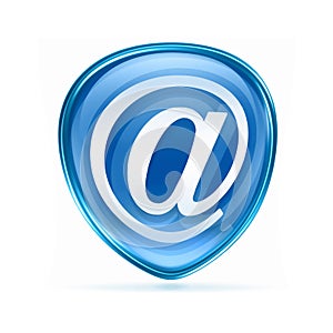 email symbol blue.