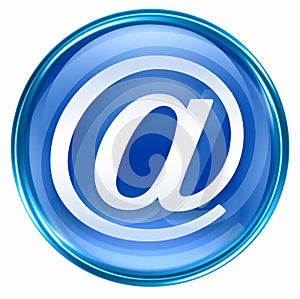 Email symbol blue