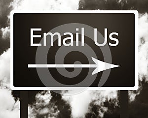 Email us sign