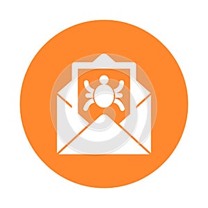 Email virus Isolated Vector icon which can easily modify or edit