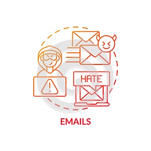 Emails concept icon